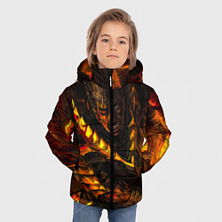Куртка зимняя для мальчика Берсерк Гатс В Огне, цвет: 3D-светло-серый — фото 2