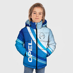 Куртка зимняя для мальчика Opel абстракция, цвет: 3D-светло-серый — фото 2