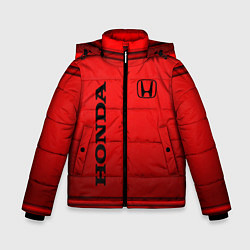 Куртка зимняя для мальчика Хонда - спорт, цвет: 3D-черный