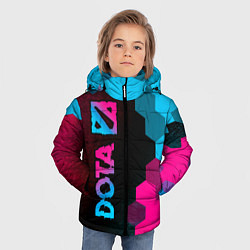 Куртка зимняя для мальчика Dota - neon gradient: по-вертикали, цвет: 3D-черный — фото 2