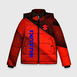 Куртка зимняя для мальчика Suzuki - абстракция, цвет: 3D-светло-серый