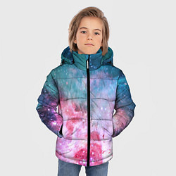 Куртка зимняя для мальчика Вспыхнувший космос, цвет: 3D-черный — фото 2