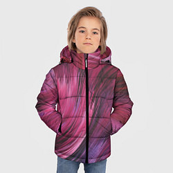 Куртка зимняя для мальчика Текстура буря красок, цвет: 3D-черный — фото 2