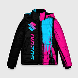 Зимняя куртка для мальчика Suzuki - neon gradient: по-вертикали