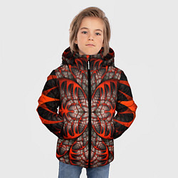 Куртка зимняя для мальчика Готический узор, цвет: 3D-красный — фото 2