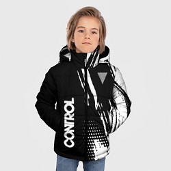 Куртка зимняя для мальчика Control Logo, цвет: 3D-светло-серый — фото 2
