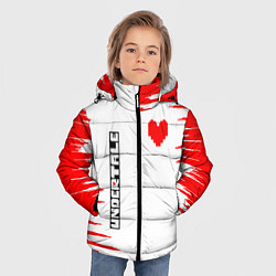 Куртка зимняя для мальчика Undertale фриск, цвет: 3D-черный — фото 2