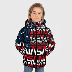 Куртка зимняя для мальчика Nasa usa флаг, цвет: 3D-светло-серый — фото 2