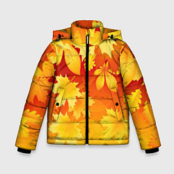 Куртка зимняя для мальчика Символ осени, цвет: 3D-светло-серый