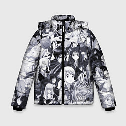 Куртка зимняя для мальчика Все персонажи аниме, цвет: 3D-светло-серый