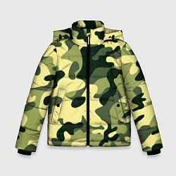 Куртка зимняя для мальчика Камуфляж милитари, цвет: 3D-светло-серый