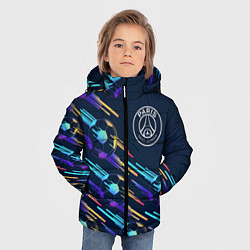 Куртка зимняя для мальчика PSG градиентные мячи, цвет: 3D-черный — фото 2