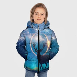 Куртка зимняя для мальчика Мистический олень, цвет: 3D-красный — фото 2