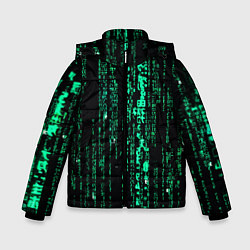 Куртка зимняя для мальчика Программное кодирование, цвет: 3D-черный