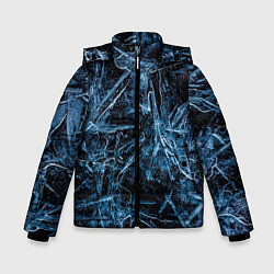 Куртка зимняя для мальчика Ледяная планета, цвет: 3D-черный
