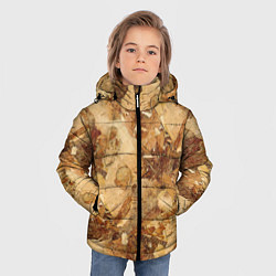 Куртка зимняя для мальчика Натуральные древесные стружки опилки, цвет: 3D-красный — фото 2