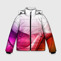 Куртка зимняя для мальчика Кремовый дизайн, цвет: 3D-светло-серый