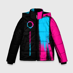 Зимняя куртка для мальчика The Callisto Protocol - neon gradient: по-вертикал