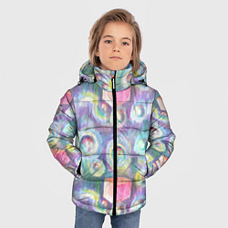 Куртка зимняя для мальчика Будь кубиком среди пузырей, цвет: 3D-красный — фото 2