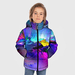 Куртка зимняя для мальчика Неоновый бриз, цвет: 3D-светло-серый — фото 2