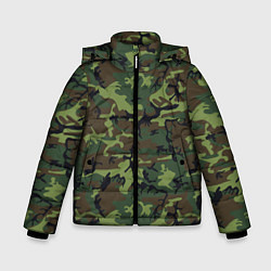 Куртка зимняя для мальчика Камуфляж лес - мелкий, цвет: 3D-светло-серый