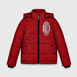 Куртка зимняя для мальчика AC Milan отпечатки, цвет: 3D-красный