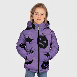 Куртка зимняя для мальчика Ужасы ночи, цвет: 3D-черный — фото 2