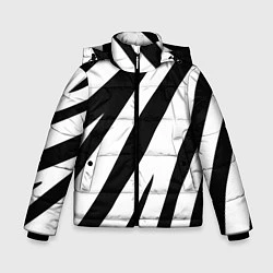 Куртка зимняя для мальчика Камуфляж зебры, цвет: 3D-светло-серый