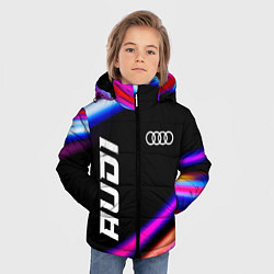 Куртка зимняя для мальчика Audi speed lights, цвет: 3D-черный — фото 2