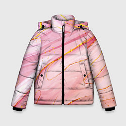 Куртка зимняя для мальчика Коралловый мрамор, цвет: 3D-светло-серый