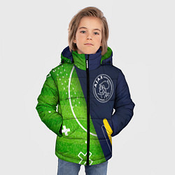 Куртка зимняя для мальчика Ajax football field, цвет: 3D-черный — фото 2