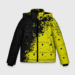 Куртка зимняя для мальчика Black & Yellow, цвет: 3D-красный