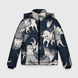 Куртка зимняя для мальчика Japan carp, цвет: 3D-красный