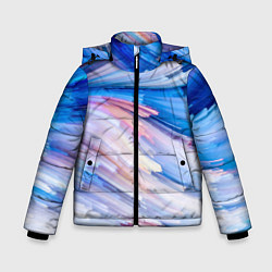 Куртка зимняя для мальчика Красочные линии, цвет: 3D-красный
