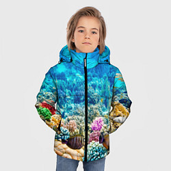 Куртка зимняя для мальчика Дно морское, цвет: 3D-черный — фото 2