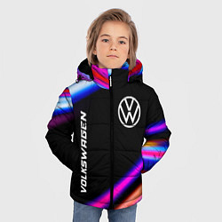 Куртка зимняя для мальчика Volkswagen speed lights, цвет: 3D-черный — фото 2