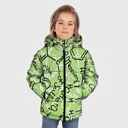 Куртка зимняя для мальчика Химия в хаосе, цвет: 3D-черный — фото 2