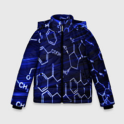 Куртка зимняя для мальчика Графическая химия, цвет: 3D-светло-серый