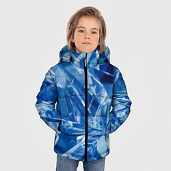 Куртка зимняя для мальчика Кристаллики, цвет: 3D-светло-серый — фото 2