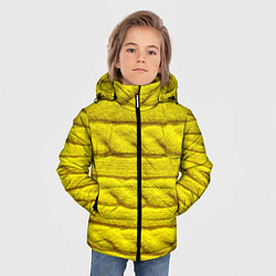 Куртка зимняя для мальчика Жёлтый свитер - Осень-Зима 2028, цвет: 3D-черный — фото 2