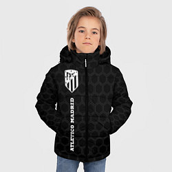 Куртка зимняя для мальчика Atletico Madrid sport на темном фоне: по-вертикали, цвет: 3D-черный — фото 2
