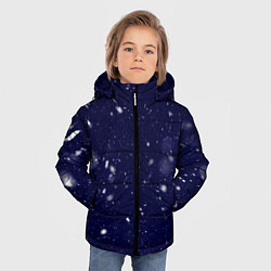 Куртка зимняя для мальчика Снежная новогодняя ночь, цвет: 3D-черный — фото 2