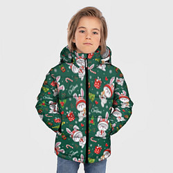 Куртка зимняя для мальчика Merry Christmas Rabbit 2023, цвет: 3D-черный — фото 2