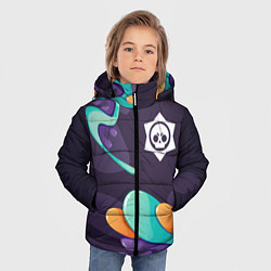 Куртка зимняя для мальчика Brawl Stars graffity splash, цвет: 3D-черный — фото 2