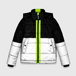 Куртка зимняя для мальчика Геометрия Инь-Янь, цвет: 3D-светло-серый