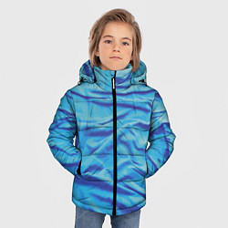 Куртка зимняя для мальчика Мятая ткань - fashion - wave, цвет: 3D-черный — фото 2