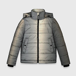 Куртка зимняя для мальчика Нержавейка - текстура, цвет: 3D-черный