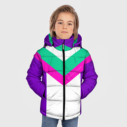 Куртка зимняя для мальчика Always in sports сиреневый, цвет: 3D-светло-серый — фото 2