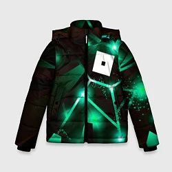 Куртка зимняя для мальчика Roblox разлом плит, цвет: 3D-черный