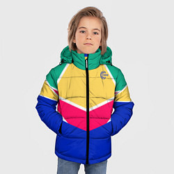Куртка зимняя для мальчика FIRM ретро раскраска, цвет: 3D-черный — фото 2